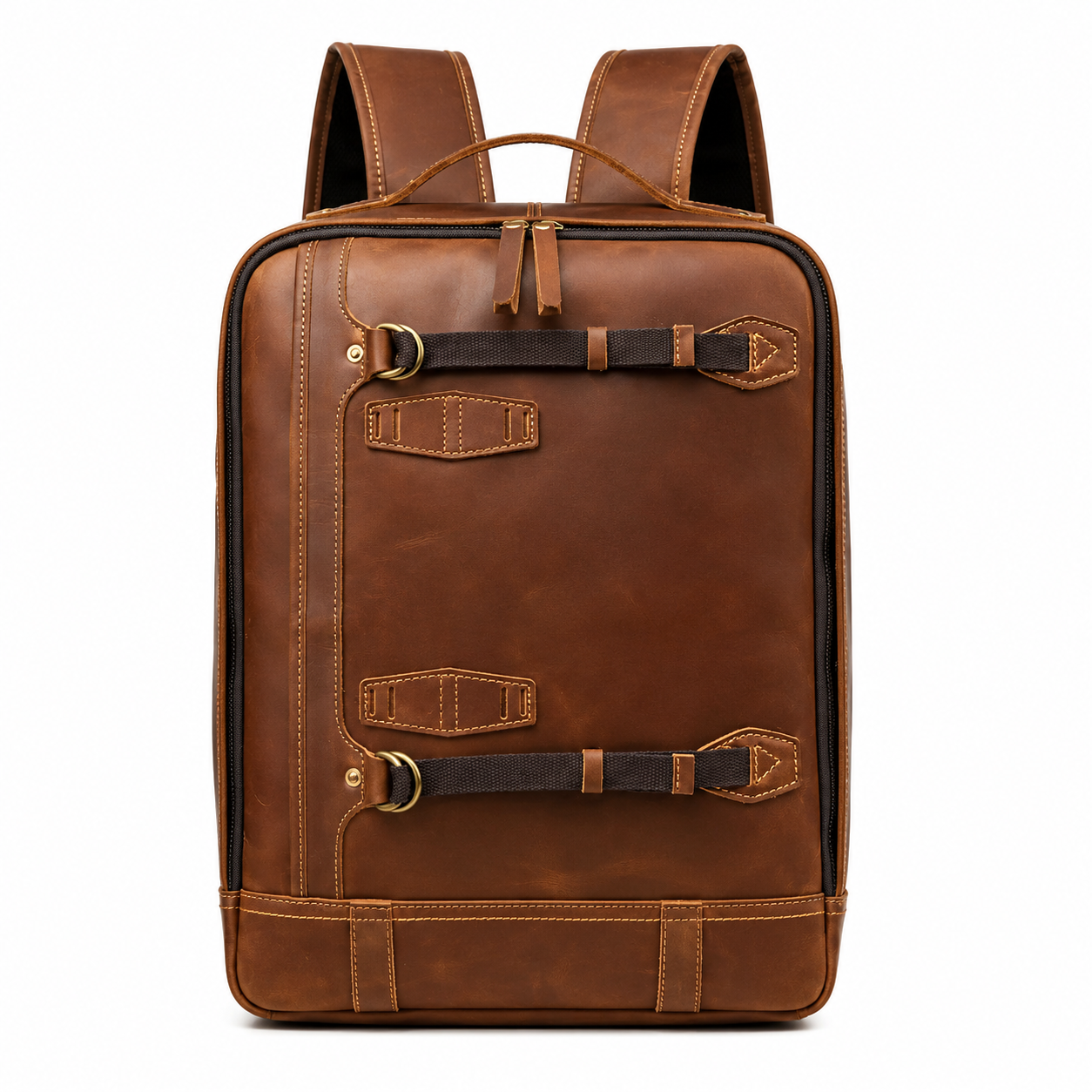 Vintage Leather 16 Inch Laptop Backpack